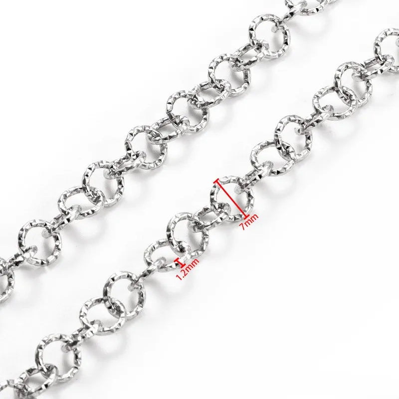 A3128 Hot Fashion High Quality Stainless Steel Chain Bulk Link Necklace Bracelet Making Jewelry Diy Findings