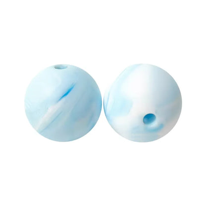 100PCS Custom Wholesale 9mm 12mm 15mm Food Grade BPA Free Baby Chew Teether Silicone DIY Beads for Pen Making Accessories