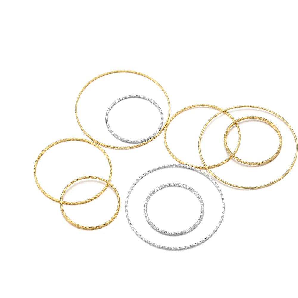 Hot Selling Stainless Steel Gold Plated Twisted Big Wire Circle Hooks for DIY Earring Jewelry Making Accessories