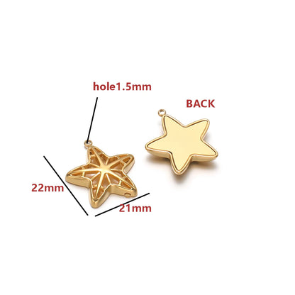 Gold Plated Stainless Steel Ocean Animal Charms Pendants for DIY Jewelry Making Necklace Bracelet Accessories