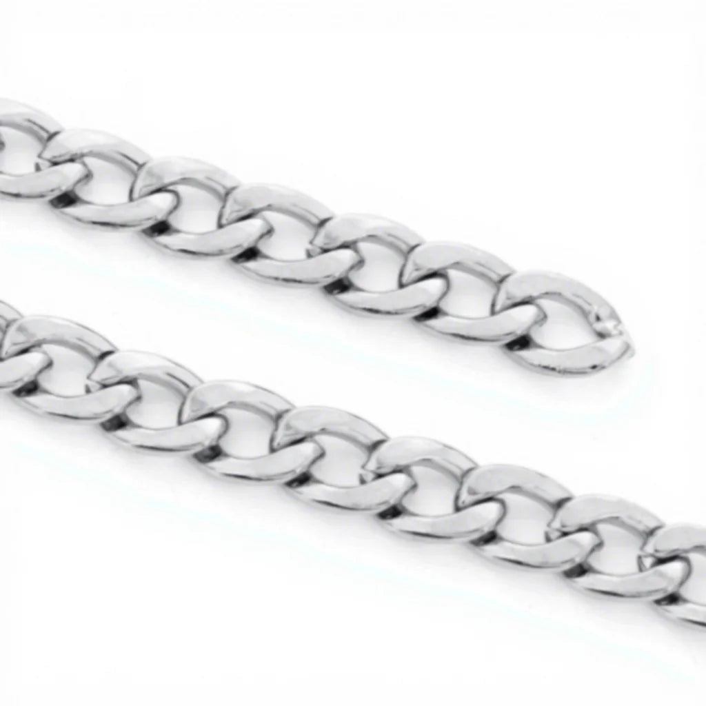 E385 Hot PVD Plated Cuban Chain Gold Silver Thunk Chain Permanent Stainless Steel Chain for Diy
