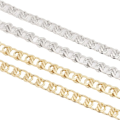 D494 High Quality Necklace Making Chain Heart Stainless Steel Gold Silver Plated Bulk Roll Chain for Diy