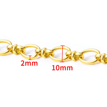 B4926 Vaccum Gold Chain Stainless Steel Non-tarnished Chain Necklace Accessory Bulk Thunk Chain for Diy