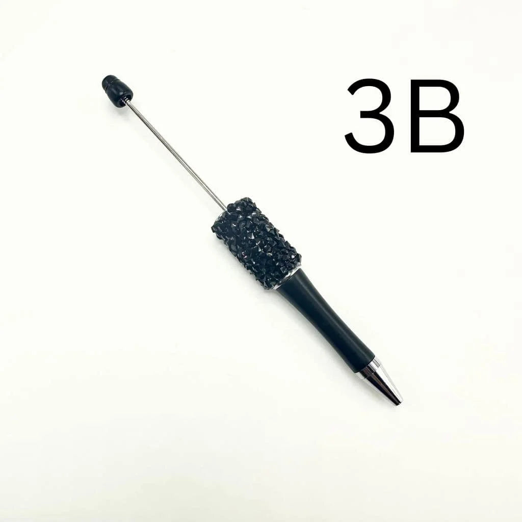 DIY for Plastic Ballpoint Pens Cone Shape Rhinestones Solid Metallic Colors Portable for Office School Gift