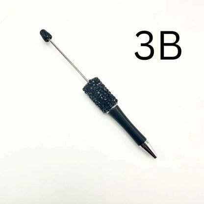 DIY for Plastic Ballpoint Pens Cone Shape Rhinestones Solid Metallic Colors Portable for Office School Gift