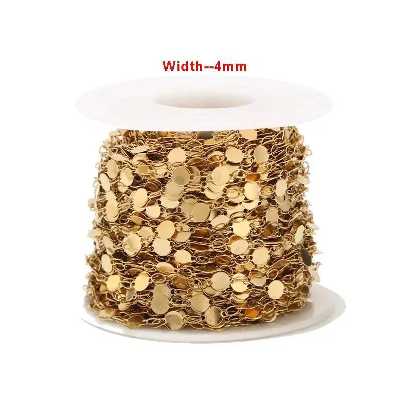 B4757 360L Stainless Steel Chain Charm Bulk 18k Gold Chain Waterproof Chain for Men Jewelry