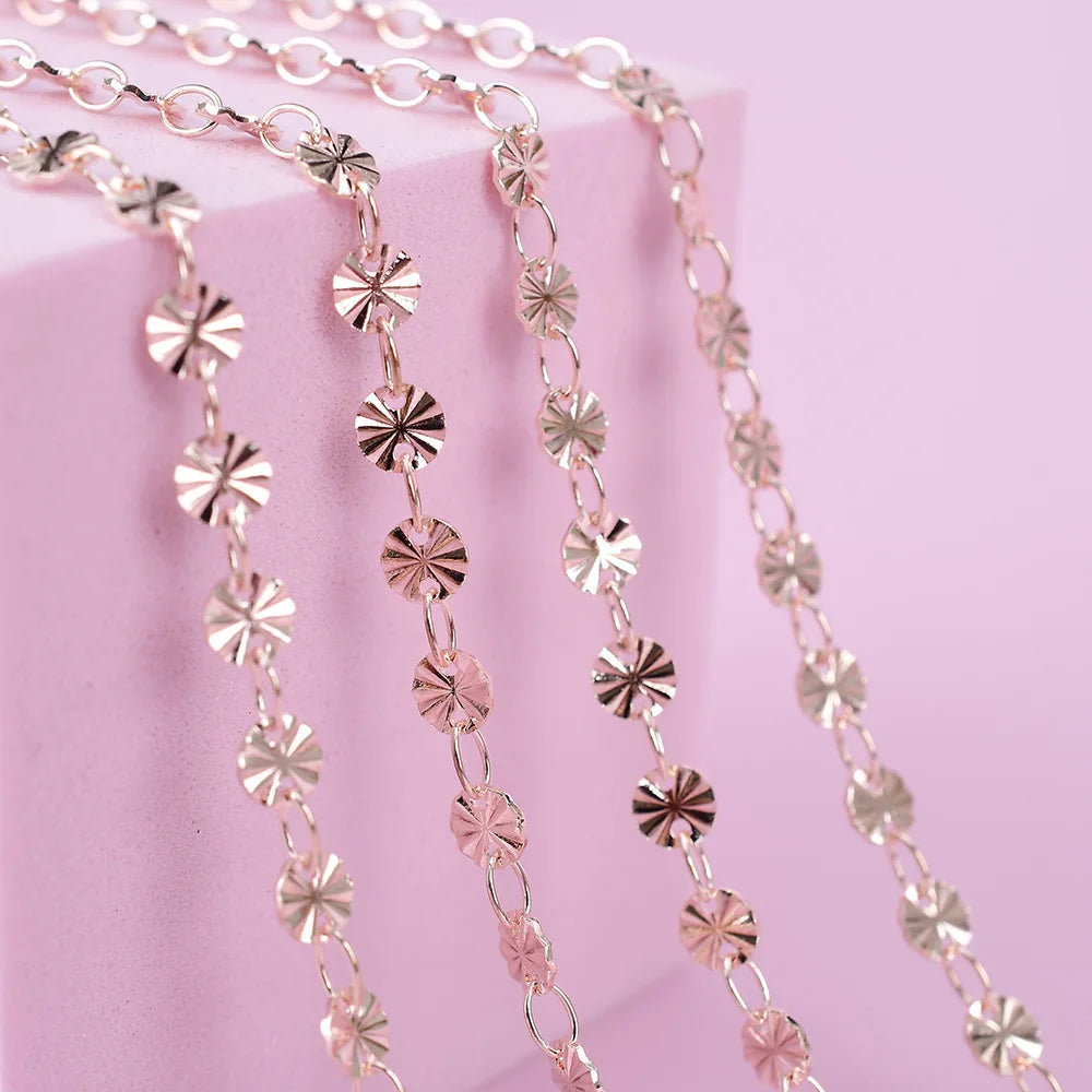 A8007 High Quality Stainless Steel Chain Silver Gold Rose Gold Jewelry Chain Accessory Diy