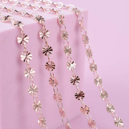 A8007 High Quality Stainless Steel Chain Silver Gold Rose Gold Jewelry Chain Accessory Diy
