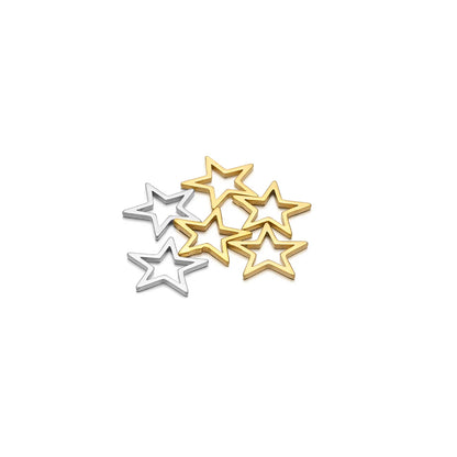 New Product Stainless Steel Gold Plated Charm Five-pointed Star Charm Pendant for DIY Jewelry Necklace Making