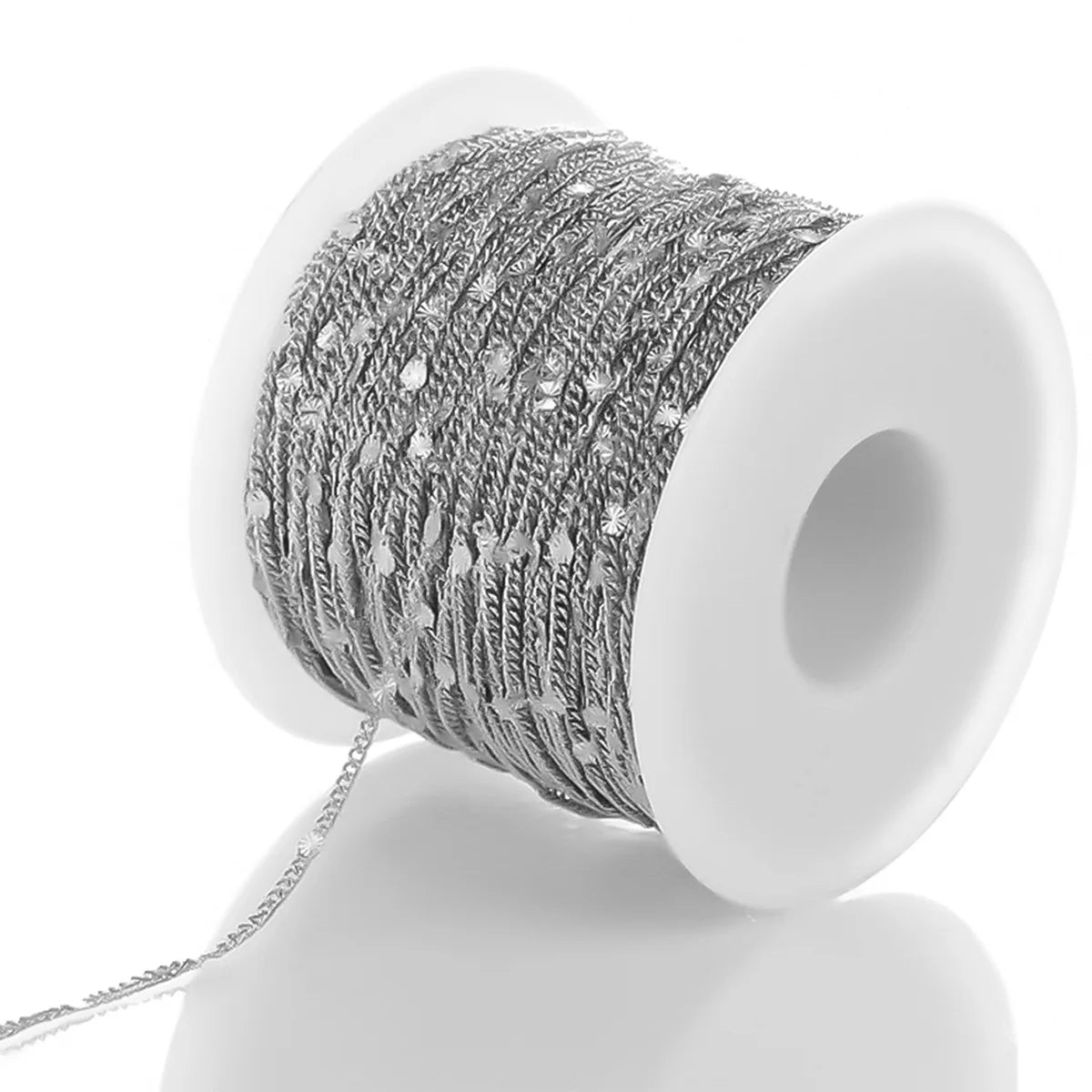 E398 18k PVD Plated Chain Gold Silver Thin Chain Permanent Stainless Steel Chain for Diy