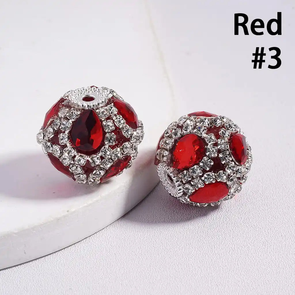 DIY Acrylic Beads Water Drop  Clear Rhinestone Chain for Bracelet Keychain Making