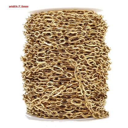 B4755 360L Stainless Steel Chain O Bulk 18k Gold Chain Waterproof Chain for Men Jewelry