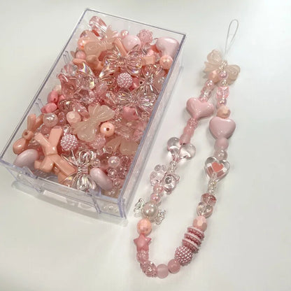 DIY Transparent Acrylic Beads Handmade Material for Jewelry Making  Bracelet Mobile Phone Chain Mixed Shapes Key Chain