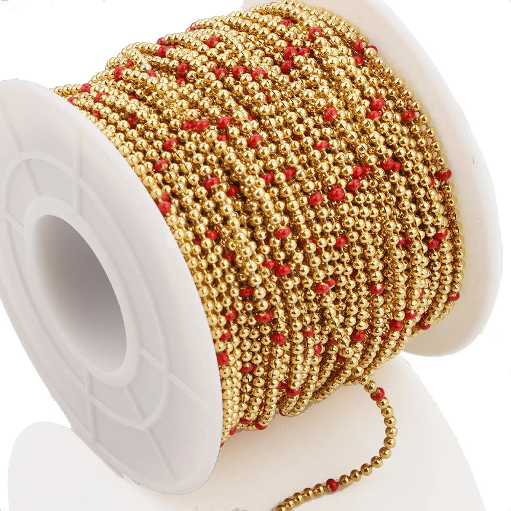 A1725 Fashion Colorful Rosary Beads Beaded Chain Enamel Necklace Bracelet Jewelry Chain Wholesale