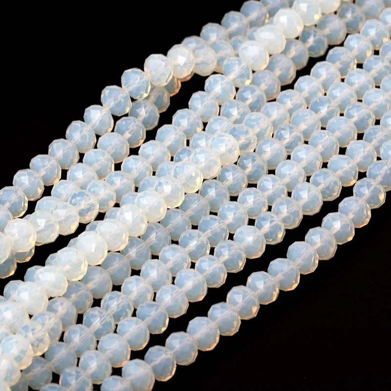 Wholesale Round Crystal 2/3/4/6/8/10/12mm Rondelle Glass Faceted Beads for DIY Jewelry Making