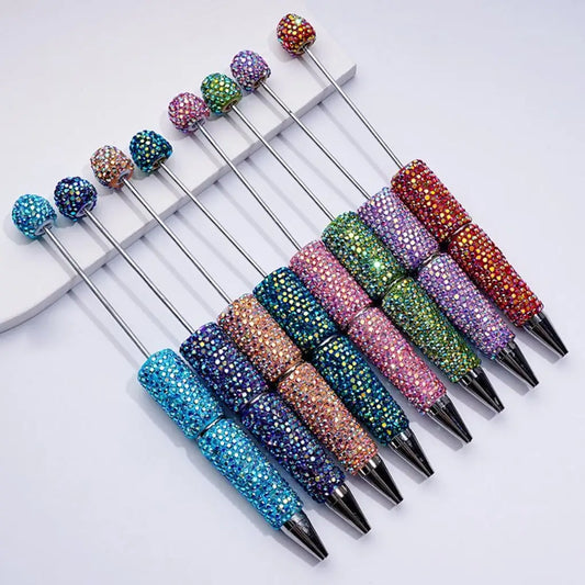 Luxury Full Diamond Rhinestone Beaded Ballpoint Pen  DIY Jewelry Supplies