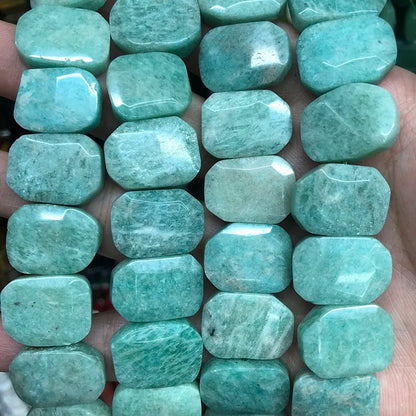 Natural Gemstone Faceted Irregular Faceted Freeform Flat Rectangle Polygon Beads Strand for Jewelry Making Bracelets Necklaces