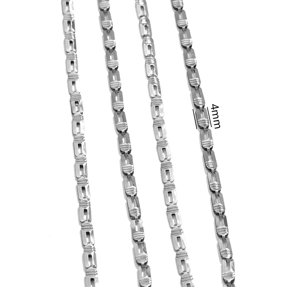 D566 High Quality Multi Design Stainless Steel Chain for Necklace Bracelet Making Bulk Roll Jewelry Chain