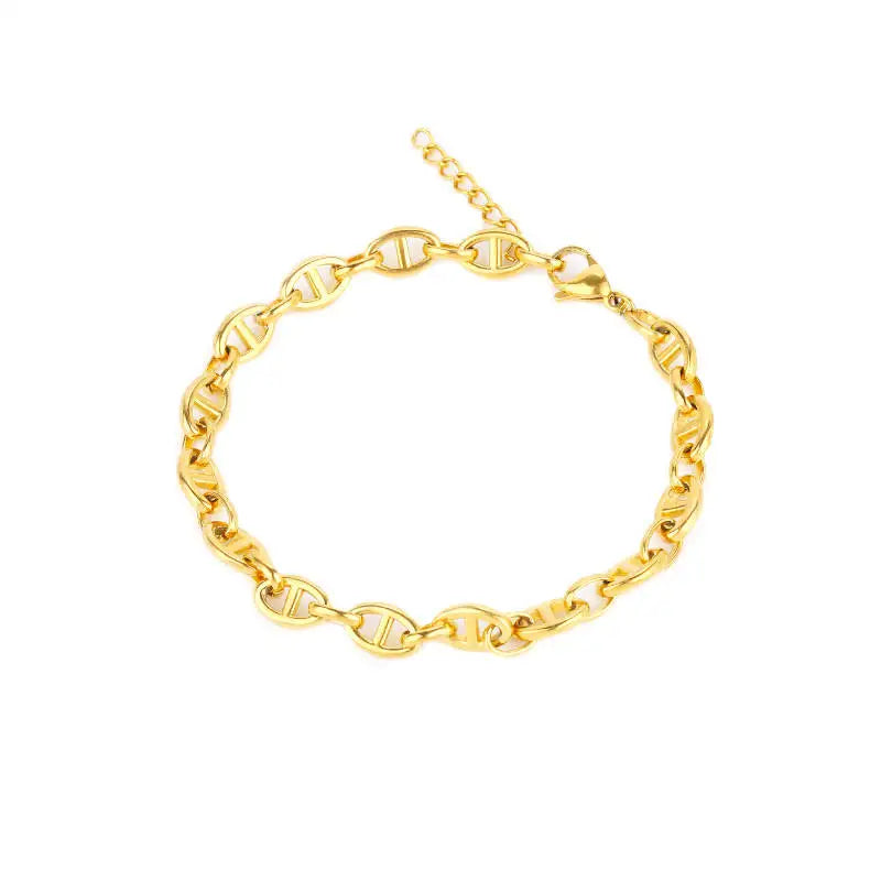 B3656 8MM Stainless Steel Chain Thunk Pig Nose Chain Necklace Bracelet Chain Making Diy