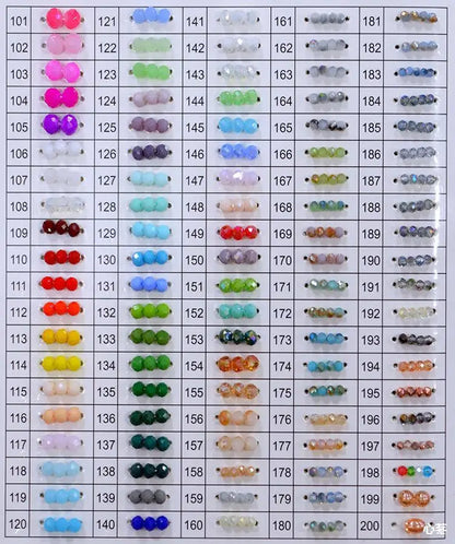 Wholesale Round Crystal 2/3/4/6/8/10/12mm Rondelle Glass Faceted Beads for DIY Jewelry Making