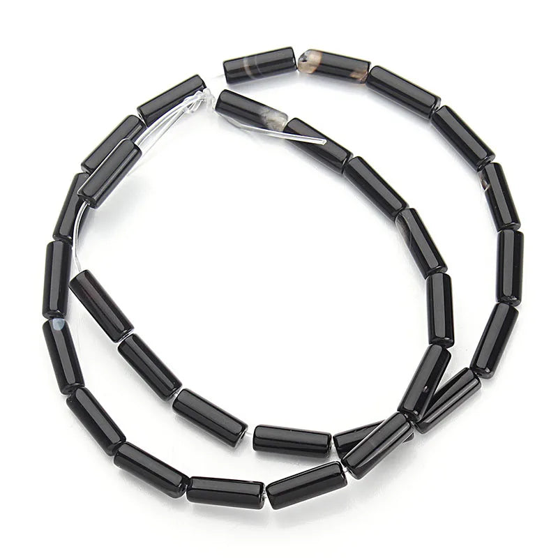 4x13mm Natural Round Tube  Stone Beads Jade Howlite Lapis Lazuli Quartz Tiger Eye Gemstone Bead for DIY Jewelry Making