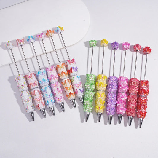 New Plastic Butterfly for Pen Fashionable Minions Ballpoint Pen High Quality Durable Marine Life Clay Figurine