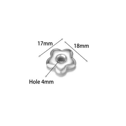 Non Tarnish Stainless Steel18k Gold Plated Hollow Star Heart Square Flower Charms Pendant for DIY Jewelry Earring Making