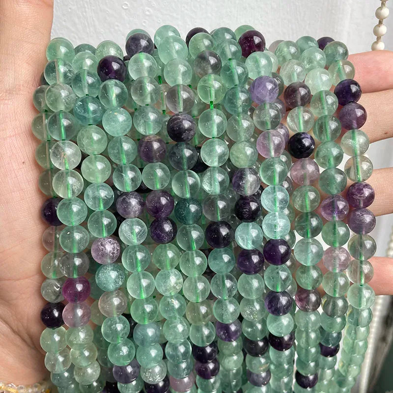 Wholesale Natural Stone Beads Amethyst Citrine Rose Quartz Crystal Gemstone Bead for DIY Jewelry Making 4 6 8 10 12 MM, 38CM