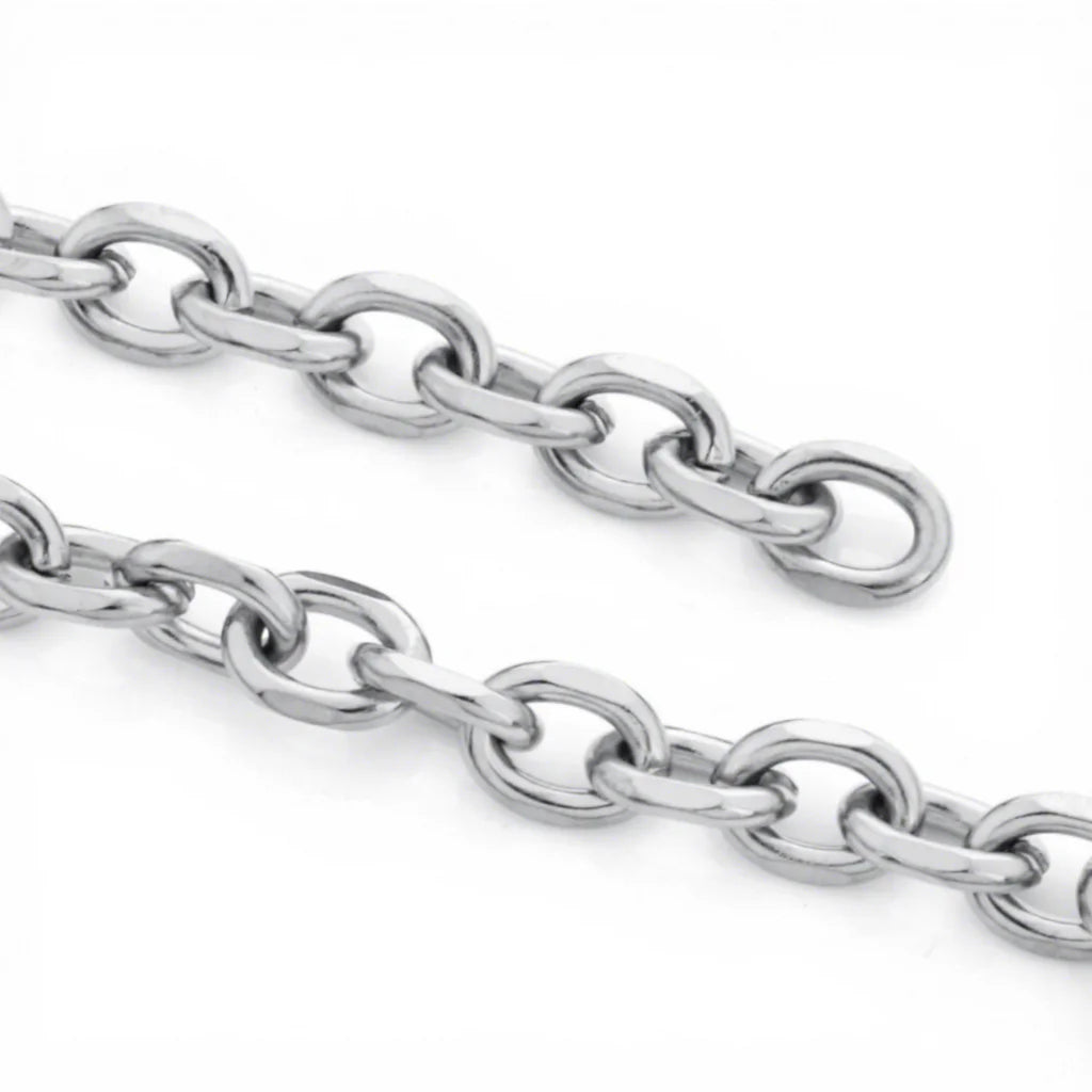 E385 Hot PVD Plated Cuban Chain Gold Silver Thunk Chain Permanent Stainless Steel Chain for Diy