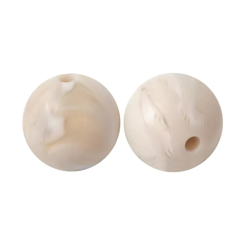 100PCS Custom Wholesale 9mm 12mm 15mm Food Grade BPA Free Baby Chew Teether Silicone DIY Beads for Pen Making Accessories
