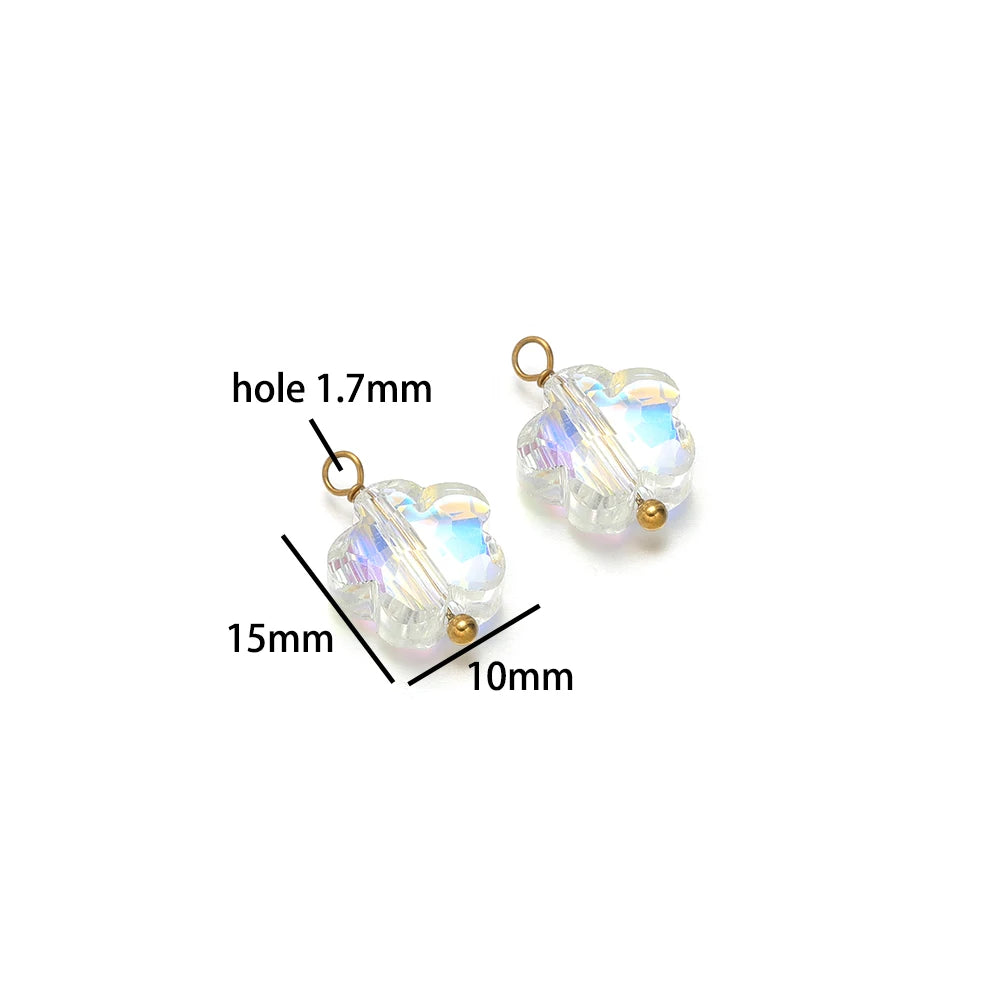 Handmade Fashion Jewelry 18k Gold Plated Stainless Steel Cylinder Charm Pendant for DIY Necklace Jewelry Making Accessories