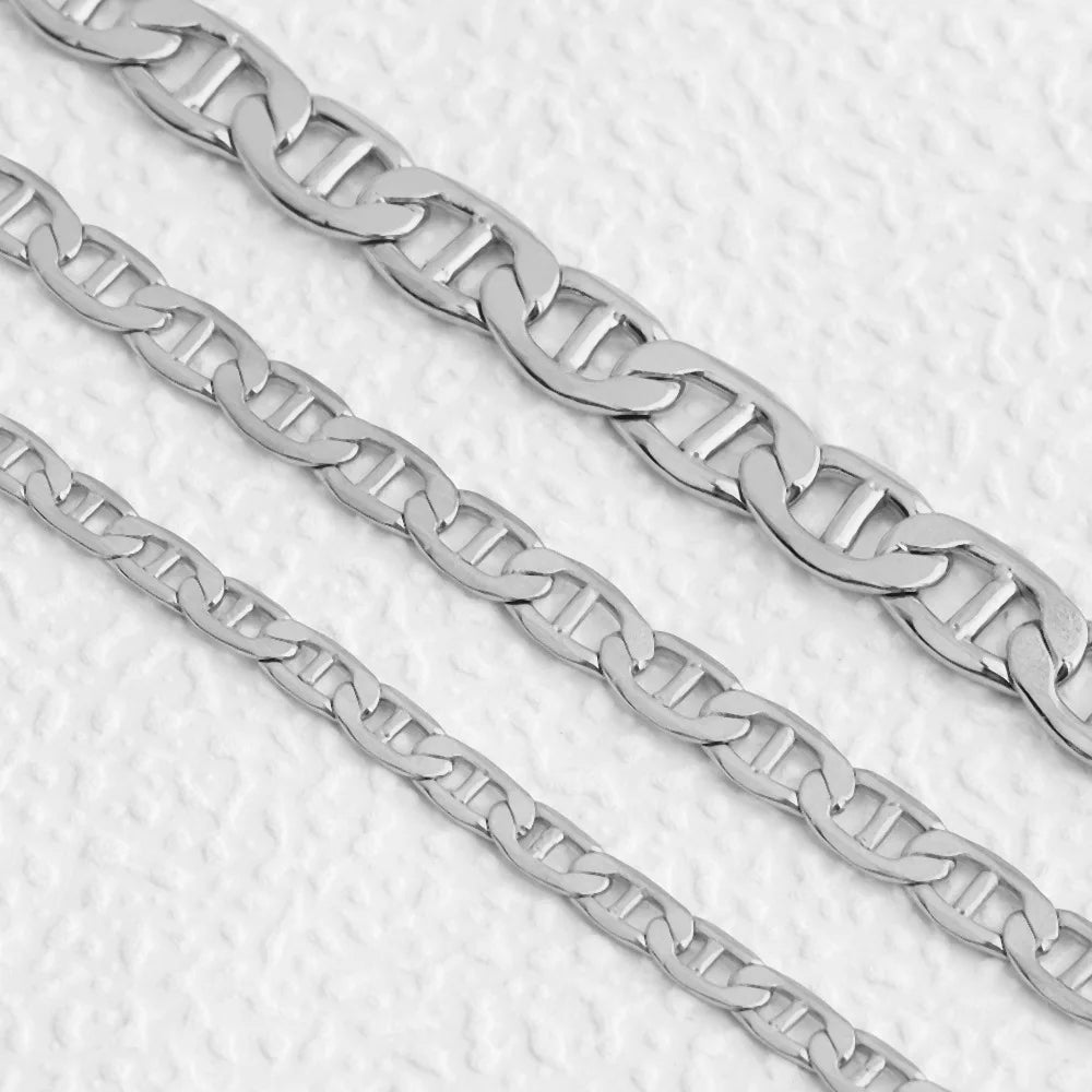 D822 Amazing Hot Pig Nose Coffee Bead Chain 18k PVD Plated Stainless Steel Chain for Necklace Bracelet Making Wholesale