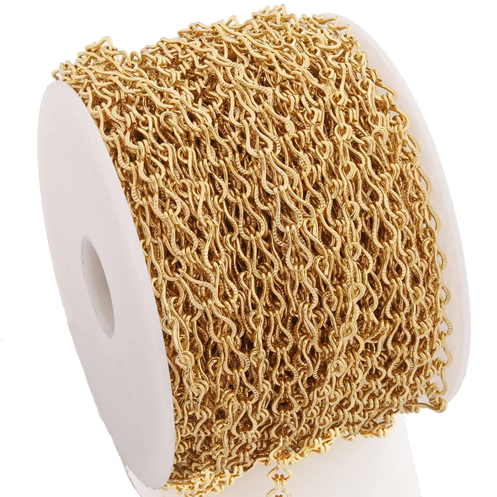 E483 High Quality Stainless Steel Cross Chain Wholesale Jewelry Silver Gold Chains for Women Men