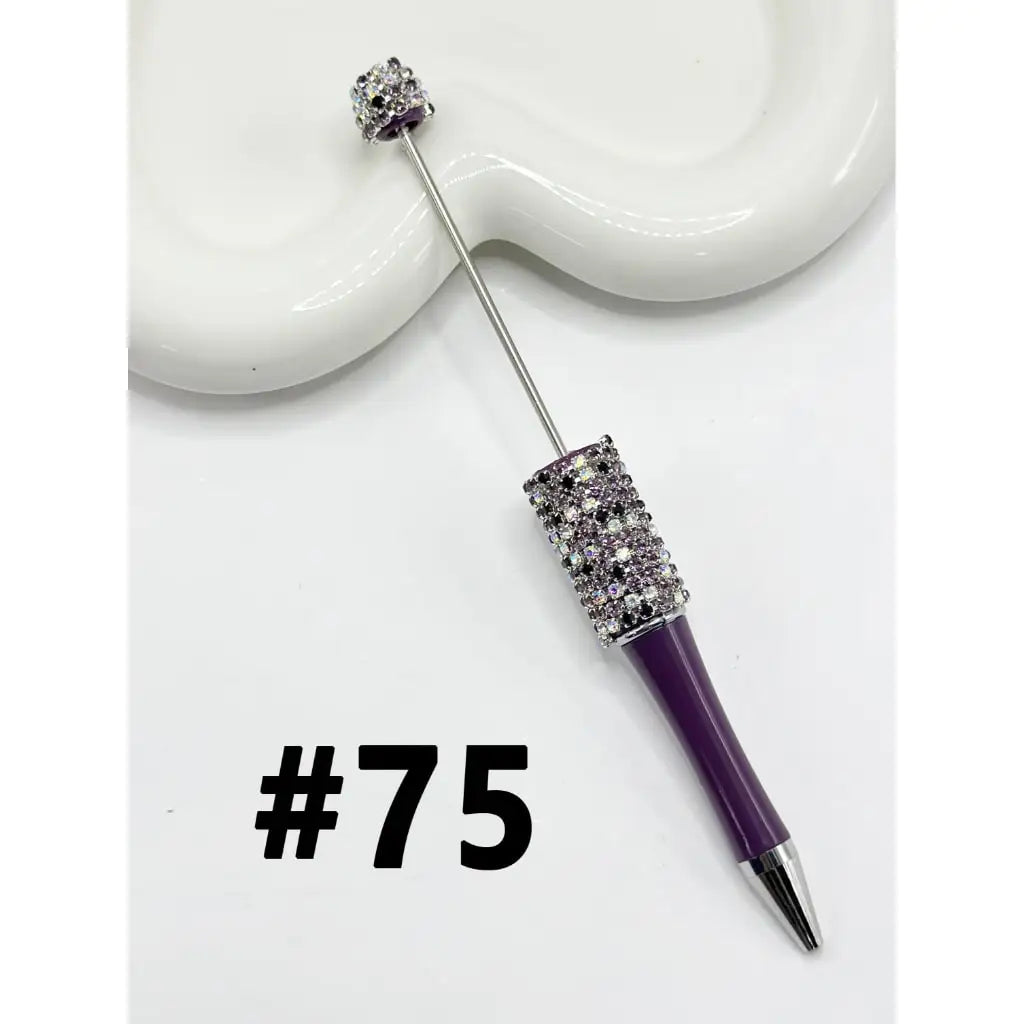 Hot Sale Durable Plastic DIY Ballpoint Pen Multi Color Rhinestone Chain Bling Sparkle Gift