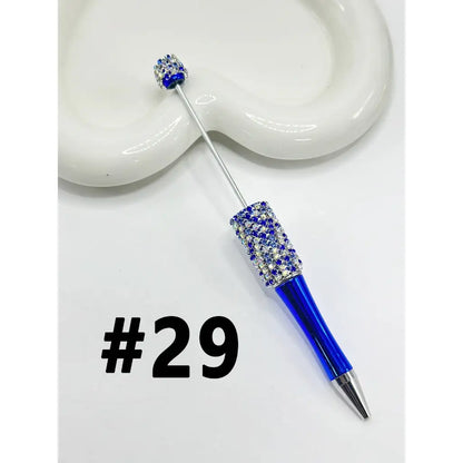 Hot Sale Durable Plastic DIY Ballpoint Pen Multi Color Rhinestone Chain Bling Sparkle Gift