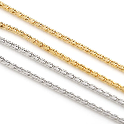 D632 Waterproof Stainless Steel Chain Bulk Link Roll Chain Dainty Small Size Necklace Bracelet Making Findings
