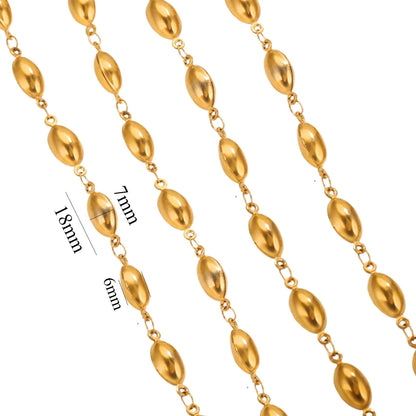 A2836 Amazing Hot Sea Ocean Shell Chain Gold Plated Cross Chain for Necklace Bracelet Making Diy