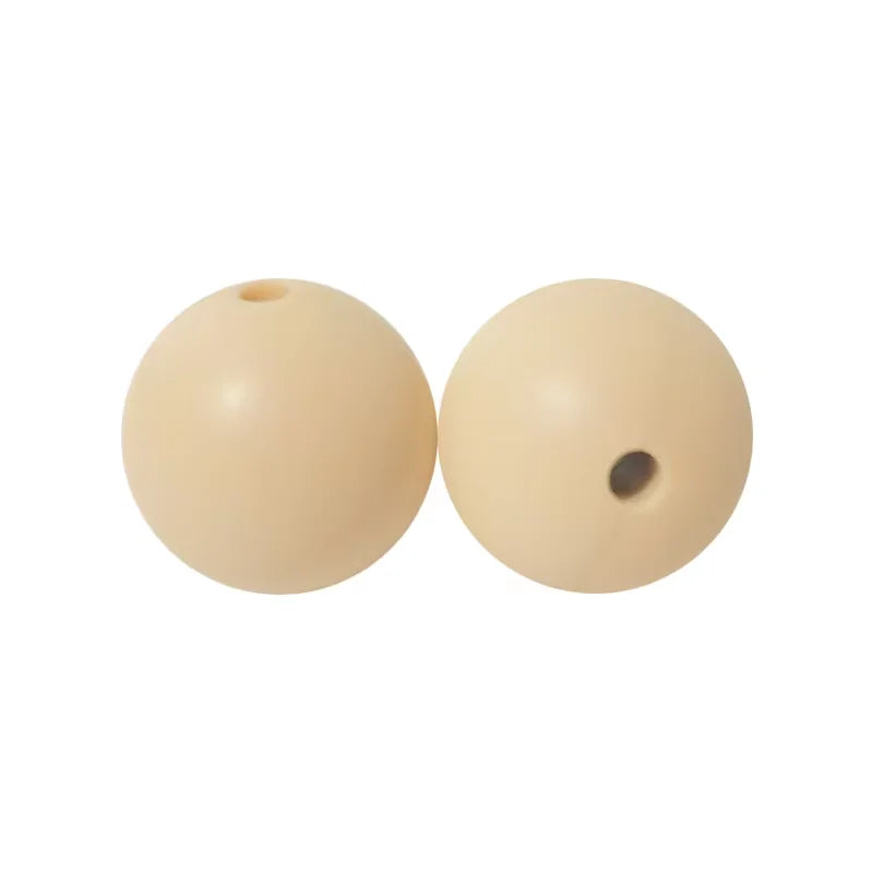100PCS Custom Wholesale 9mm 12mm 15mm Food Grade BPA Free Baby Chew Teether Silicone DIY Beads for Pen Making Accessories