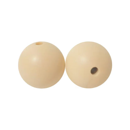 100PCS Custom Wholesale 9mm 12mm 15mm Food Grade BPA Free Baby Chew Teether Silicone DIY Beads for Pen Making Accessories