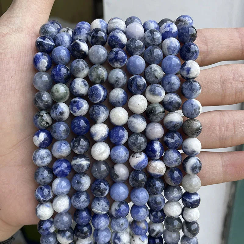 Wholesale Natural Stone Beads Amethyst Citrine Rose Quartz Crystal Gemstone Bead for DIY Jewelry Making 4 6 8 10 12 MM, 38CM