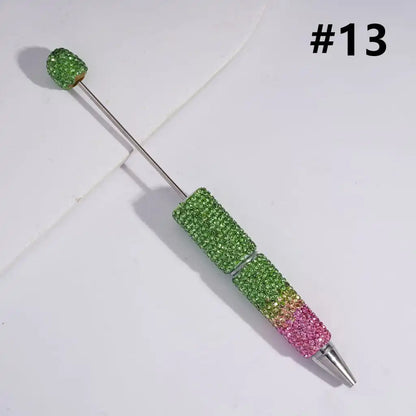 DIY Ballpoint Clay Pen Three Layers Full Rhinestone Bling Teacher Student Office Gift