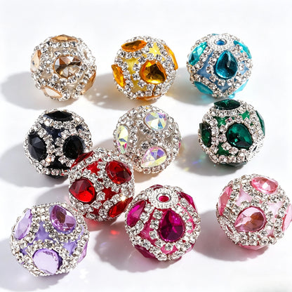 DIY Acrylic Beads Water Drop  Clear Rhinestone Chain for Bracelet Keychain Making