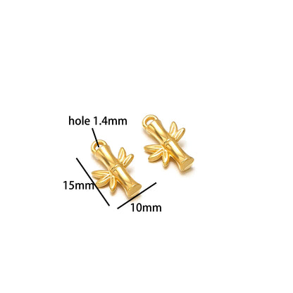 DIY Pendant 18k Gold Plated Stainless Steel Heart Sunflower Turtle Shrimp Fish Charm Pendant for DIY Necklace Jewelry Making
