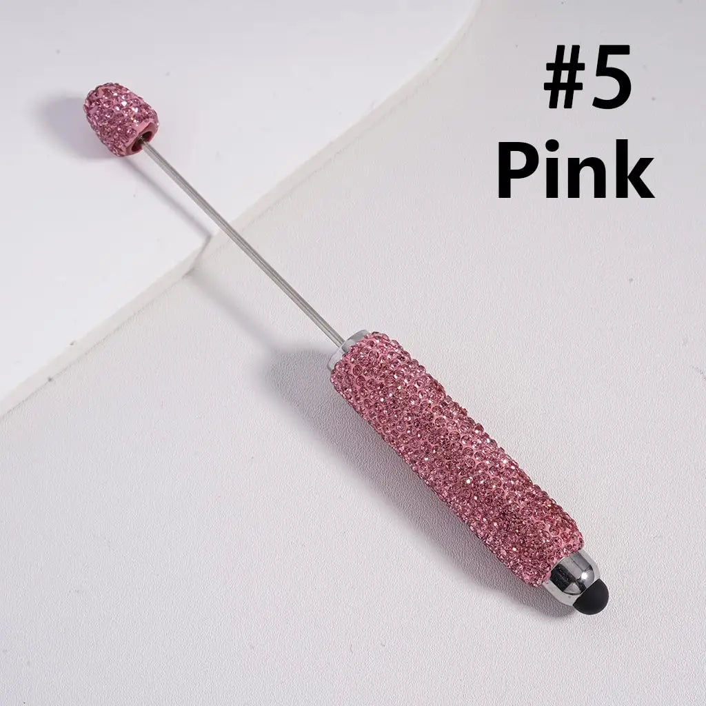 Wholesale DIY Beadable Rhinestone Ballpoint Pens Multi-Function Touchscreen Stylus Pens