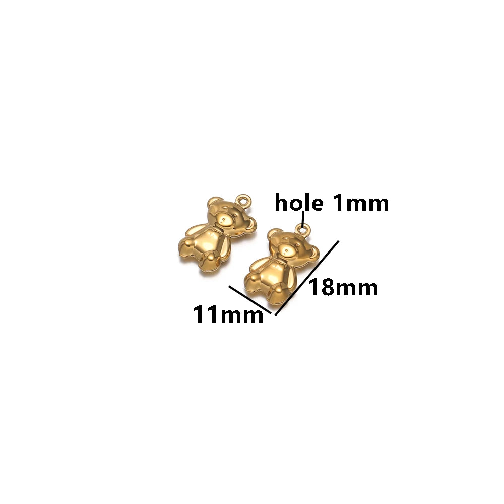 18k Gold Plated Stainless Steel Hollow Fish Sea Turtles Dolphins Charm Pendant for DIY Necklace Jewelry Making Jewelry Findings