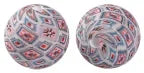 100PCS 15mm Silicone Round Printed Beads 2mm Hole Colorful Pattern Loose Beads for Bracelet Necklace DIY Jewelry Craft Making