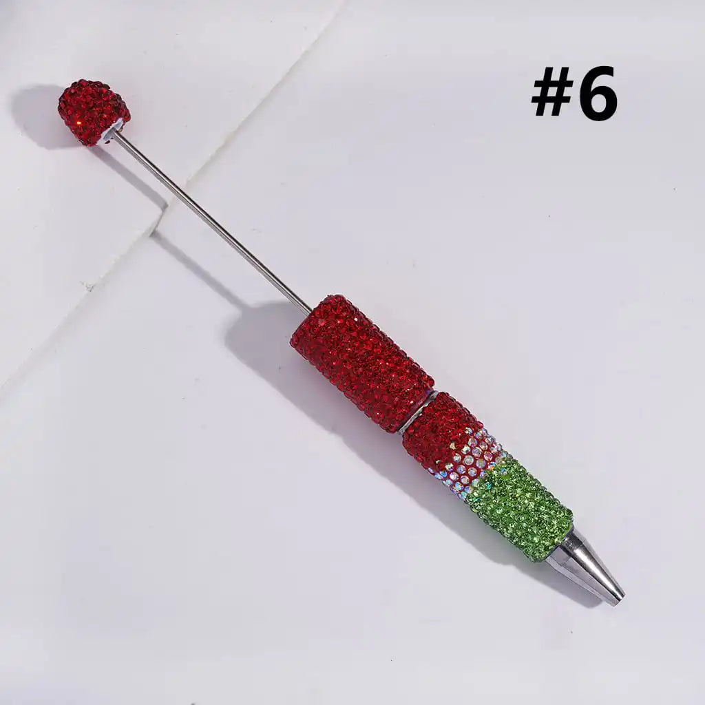 DIY Ballpoint Clay Pen Three Layers Full Rhinestone Bling Teacher Student Office Gift