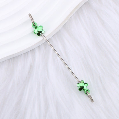 New love gourd flower star shape DIY beaded pole, metal keychain accessories pendant beaded pole