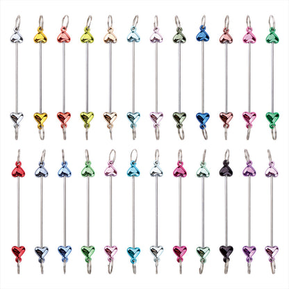New love gourd flower star shape DIY beaded pole, metal keychain accessories pendant beaded pole