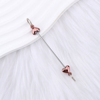 New love gourd flower star shape DIY beaded pole, metal keychain accessories pendant beaded pole
